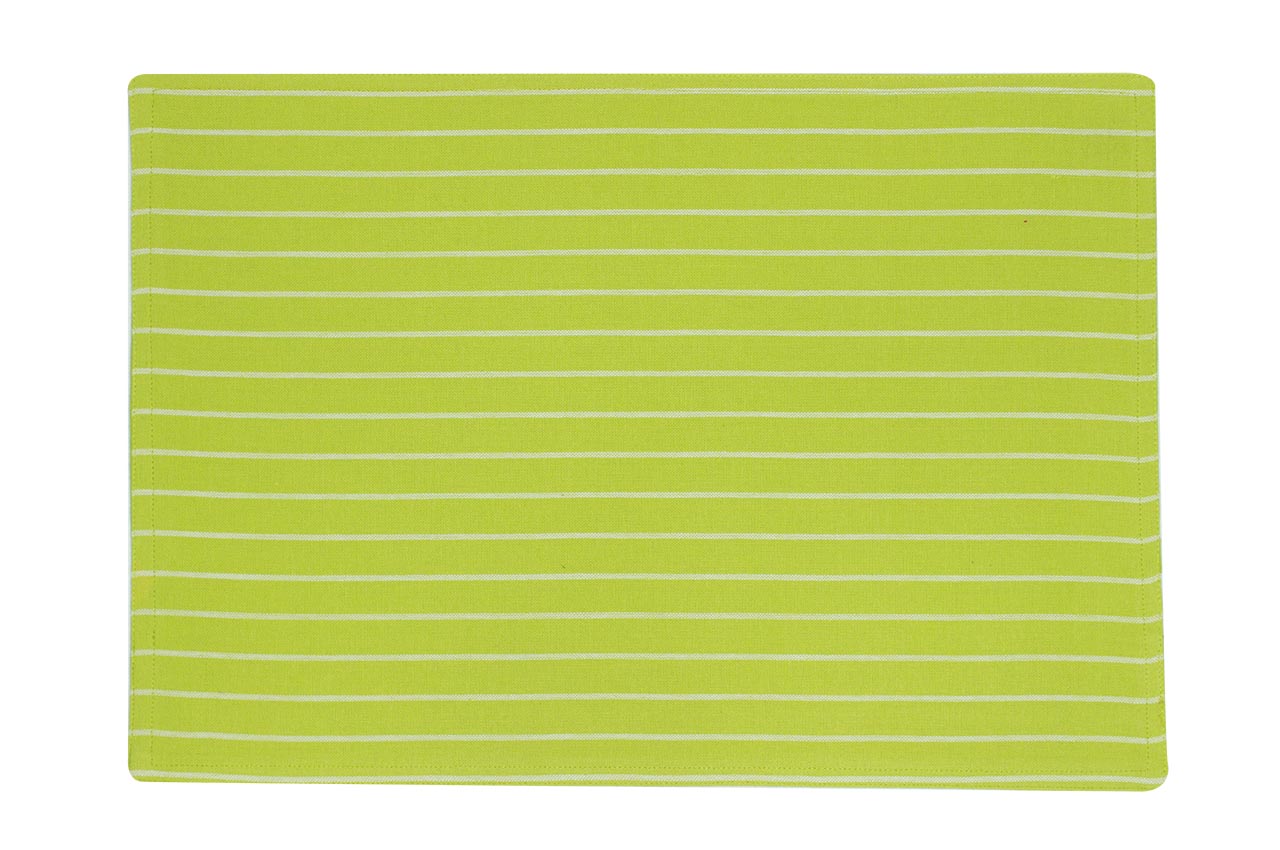 Pear Striped Fuse Mat (13*18 Inches) Set of 4 Pc